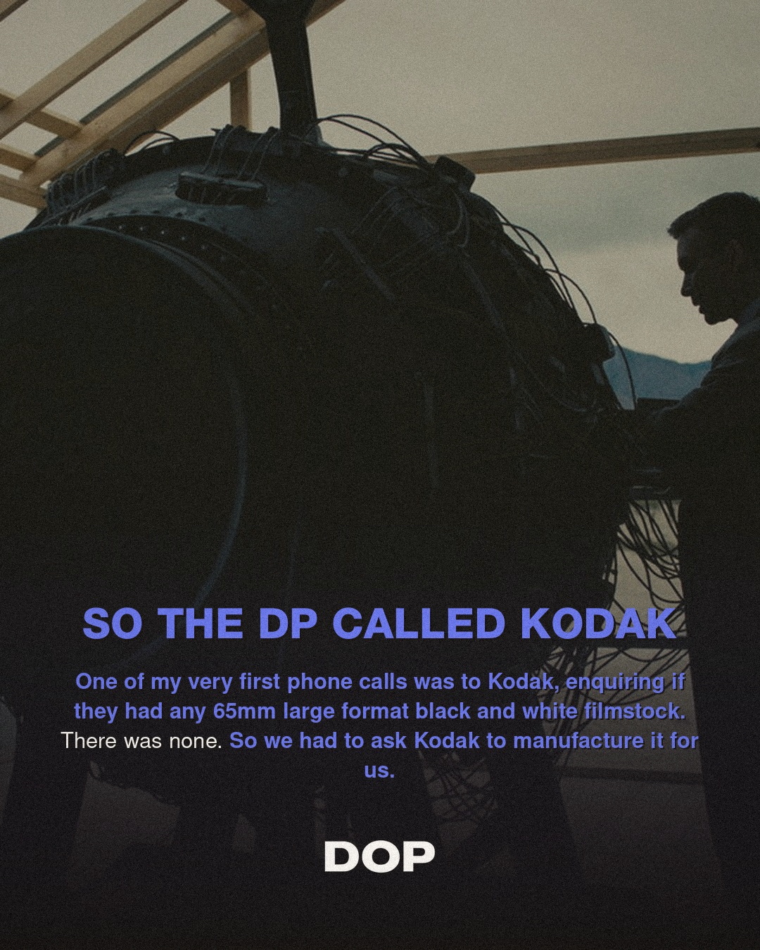 How Hoyte van Hoytema and Kodak Engineered 65mm Monochrome