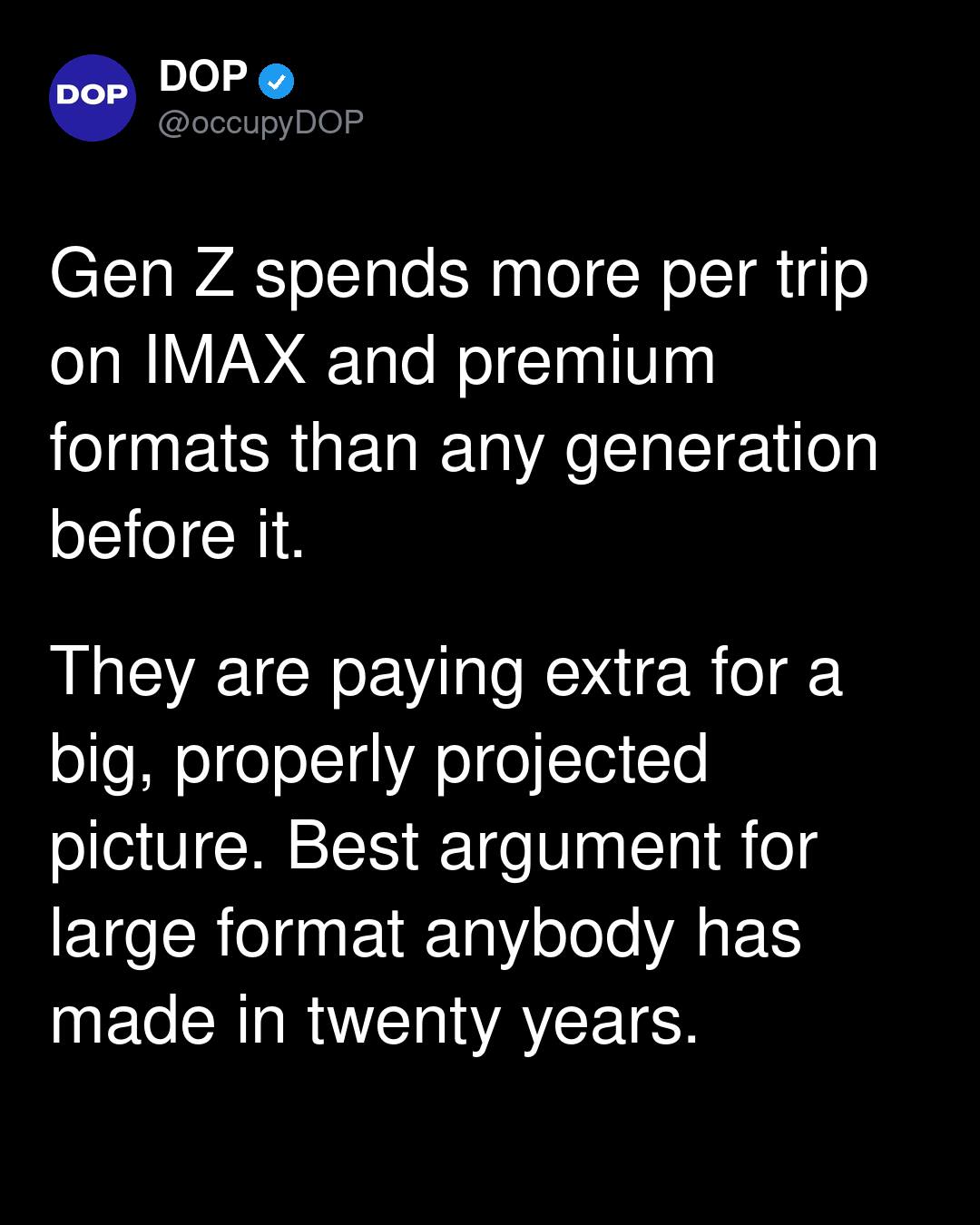 Gen Z's IMAX Obsession: A Cinematic Renaissance