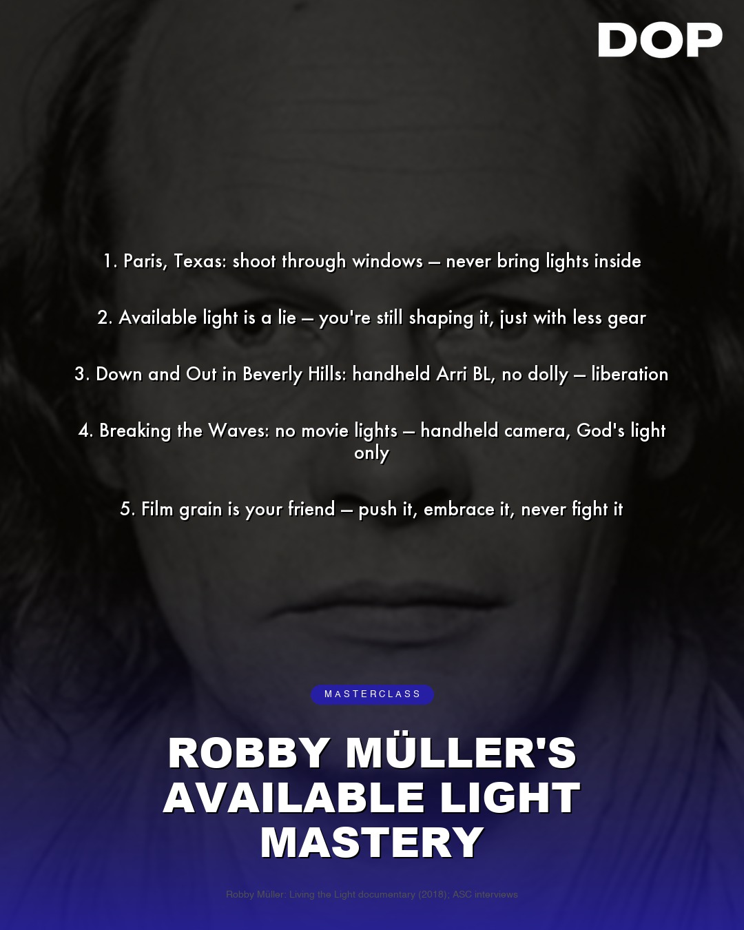 Robby Müller: The Available Light Alchemist