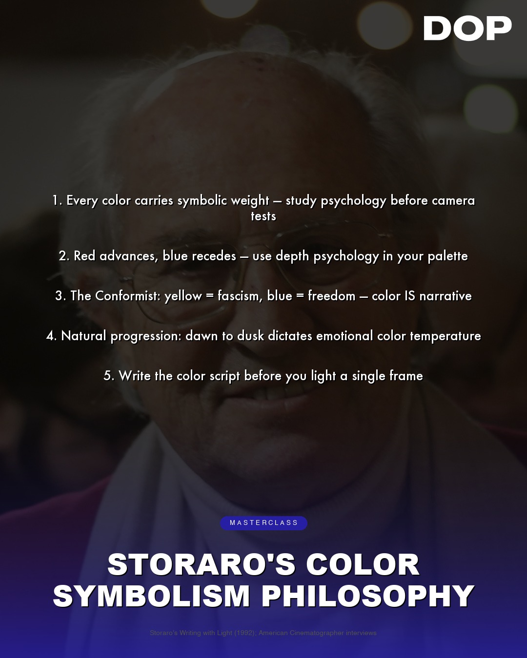 Storaro's Color: Painting Emotion with Light