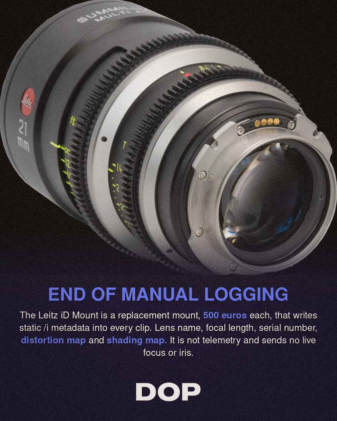 Leitz Adds Metadata Mounts to Summilux-C and Hugo Lenses