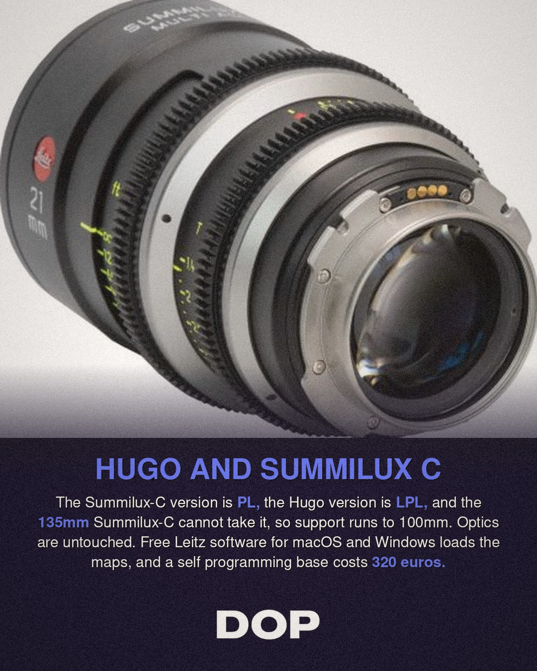 Leitz Adds Metadata Mounts to Summilux-C and Hugo Lenses