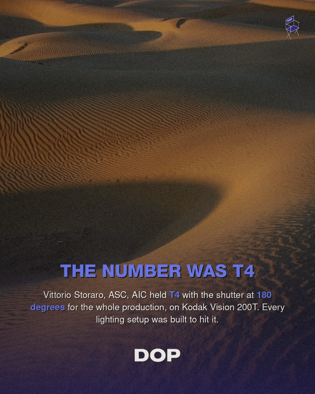 Vittorio Storaro's Rigorous System for Dune (2000)