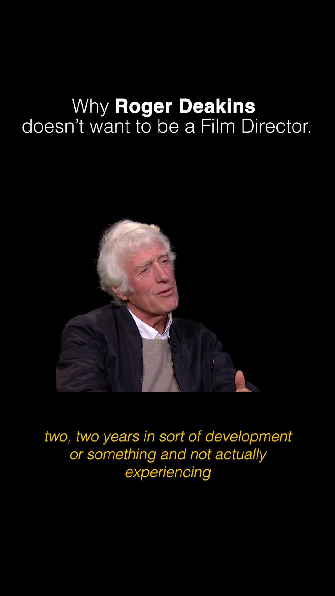 Deakins on Directing: The DP's True North