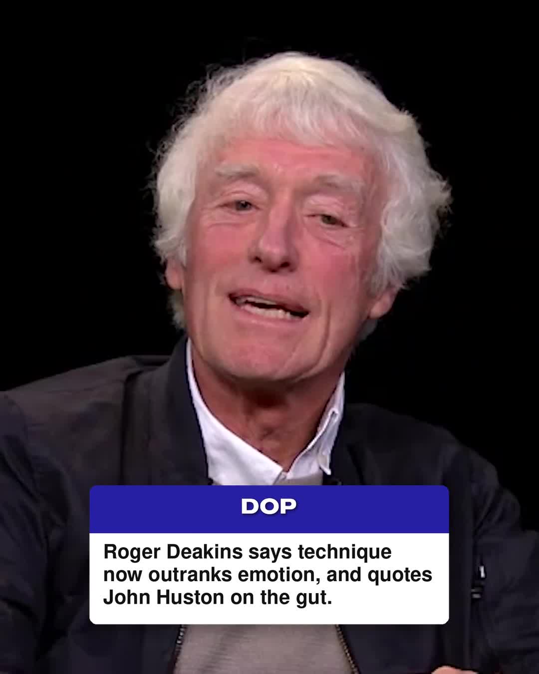 Roger Deakins: Cinema Needs More Gut and Less Technique