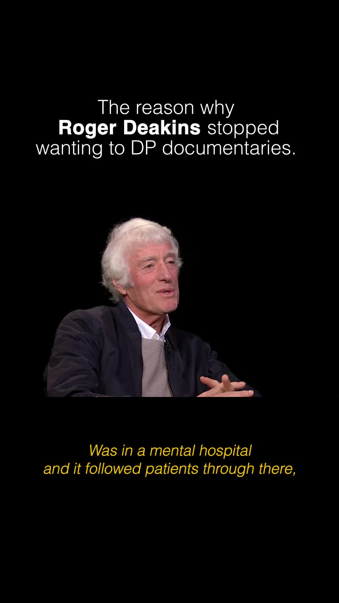 Deakins on Documentaries: The Ethical Frame