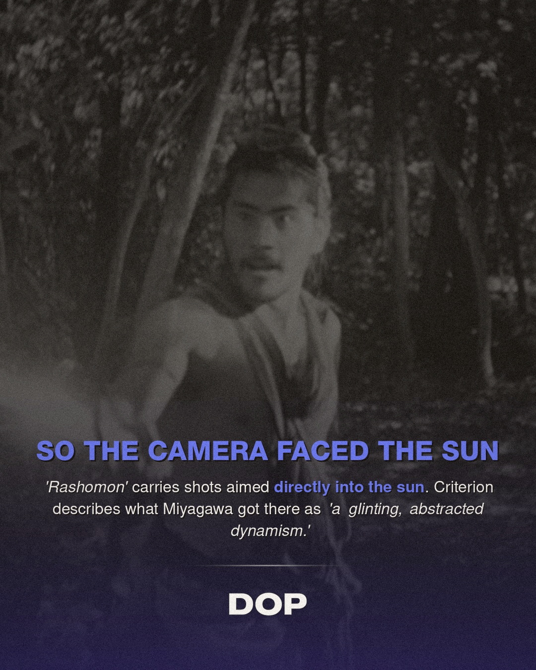 Rashomon's Luminous Shadows: Miyagawa's Radical Vision